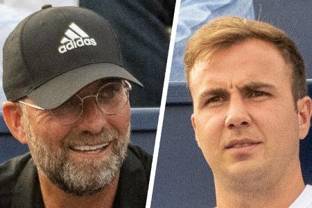 Jürgen Klopp (l.) und Mario Götze während der Eröffnungsfeier auf Mallorca. Jürgen Klopp (l.) und Mario Götze während der Eröffnungsfeier auf Mallorca.