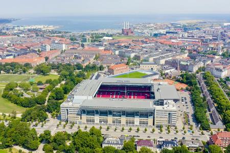 In Kopenhagen werden drei Gruppenspiele und ein Achtelfinale im Parken-Stadion ausgetragen. Die Arena bietet normalerweise P...