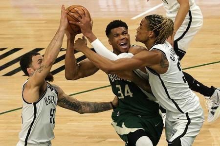 NBA: Antetokounmpo und Bucks schlagen gegen Nets zurück NBA: Antetokounmpo und Bucks schlagen gegen Nets zurück