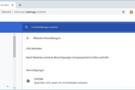 In Google Chrome können Sie auch ganz gezielt Cookies löschen