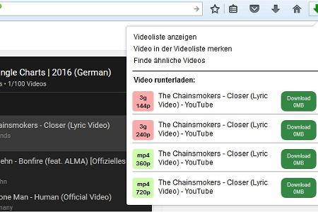 Mit der Browser-Erweiterung Video Downloader professional lassen sich über den Browser gestreamte Videos lokal auf der Festp...