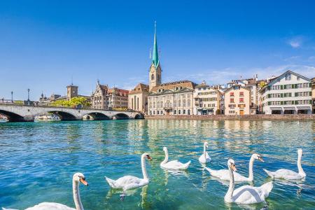 Platz 9: In Zürich wird in hohem Maße recycelt. Die Bewohner und Besucher der Schweizer Stadt können sich zudem über saubere...