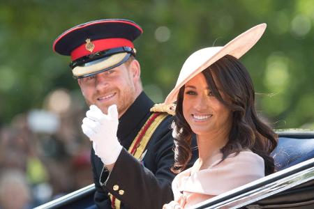 Herzogin Meghan Prinz Harry Trooping the Colour