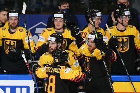 Deja-vu in Riga: DEB-Team nach Sieg gegen Lettland im WM-Viertelfinale Deja-vu in Riga: DEB-Team nach Sieg gegen Lettland im WM-Viertelfinale