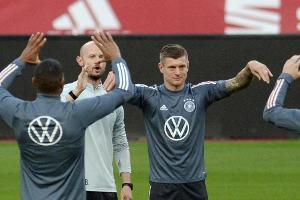 EM-Test gegen Dänemark: Kroos und Musiala trainieren