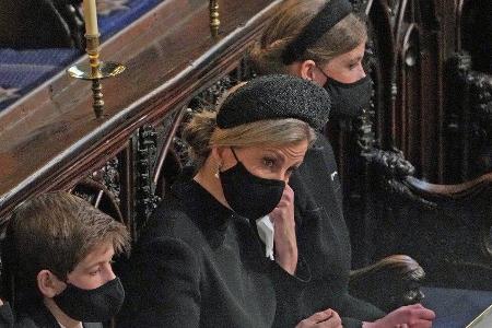 Sophie von Wessex auf der Beerdigung von Prinz Philip Sophie von Wessex auf der Beerdigung von Prinz Philip