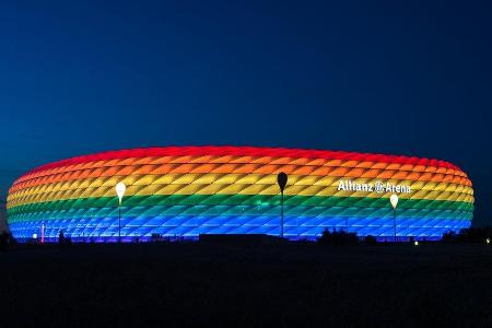 So darf die Allianz Arena in München am Mittwochabend nicht aussehen, hat die UEFA beschlossen. So darf die Allianz Arena in München am Mittwochabend nicht aussehen, hat die UEFA beschlossen.