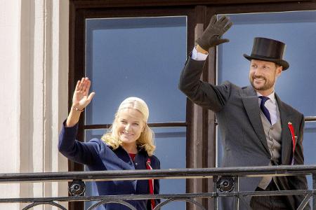 17-05-2019 Oslo Norwegian royal family on the balcony during...