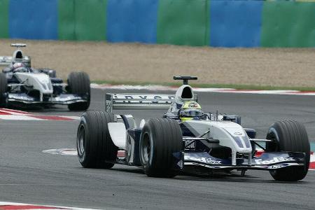 Williams im Parallelflug - hier in Magny Cours.