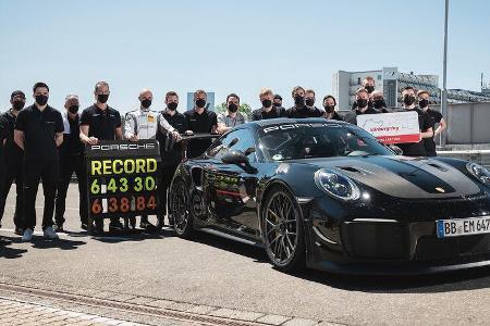 Porsche 911 GT2 RS Manthey Performance Nürburgring Nordschleife Rekord
