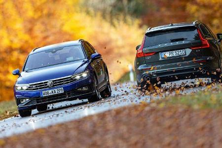 Volvo V60, VW Passat Variant