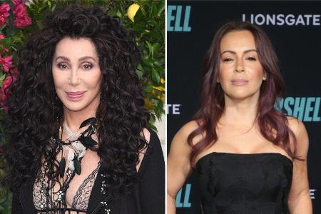 Cher (l.) und Alyssa Milano haben eine klare Meinung zum Strafmaß im Fall des ermordeten George Floyd. Cher (l.) und Alyssa Milano haben eine klare Meinung zum Strafmaß im Fall des ermordeten George Floyd.