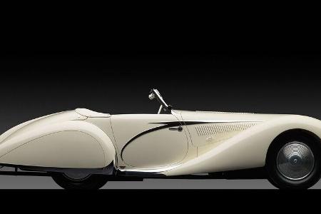 Talbot-Lago T150 SS Teardrop Cabriolet by Figoni et Falaschi (1938)