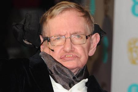 Stephen Hawking bei einem Auftritt in London