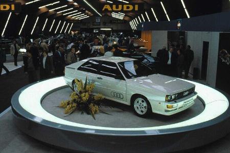 Audi Quattro Premiere Genfer Auto Salon 1980