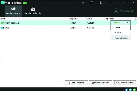 Mit dem Tool Wise Folder Hider können Sie Dateien, Ordner und USB-Laufwerke verstecken und verhindern Änderungen an deren St...