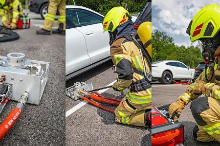 Rosenbauer Feuerwehr Akku-Loeschsystem