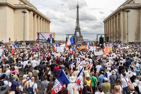 Frankreich Italien Griechenland Proteste gegen den Gesundheitspass