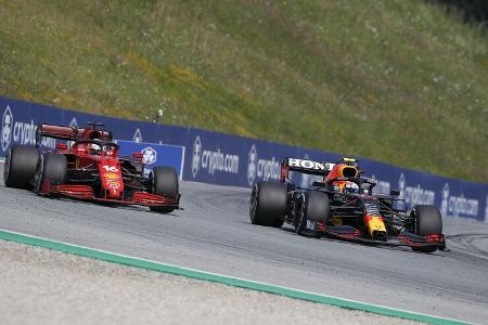 Sergio Perez - Charles Leclerc - GP Österreich 2021 - Spielberg - Rennen