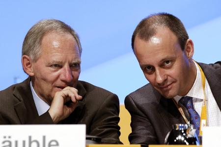 Wolfgang Sch�uble (li.) und Friedrich Merz (beide GER_CDU_St...