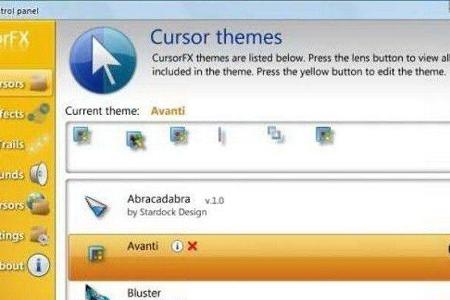 CursorFX - Bietet neue Designs für den Mauszeiger an.