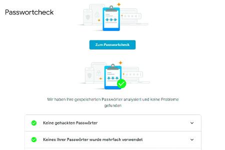 Google hat den Passwortmanager in seinem Browser erweitert. Die neue Sicherheitskomponente überprüft, ob die verwendeten Pas...