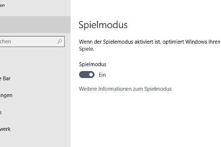 Aktivieren des Spielmodus in Windows 10