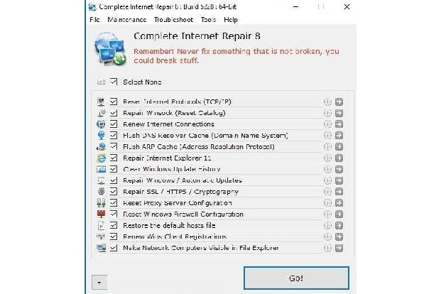 Internetverbindung in Windows 10 reparieren.