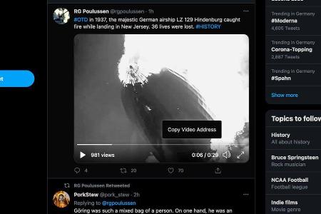 Klicken Sie mit der rechten Maustaste auf das Viddeo in dem Tweet. Wir nehmen ein Video von diesem Twitterkanal: https://twi...