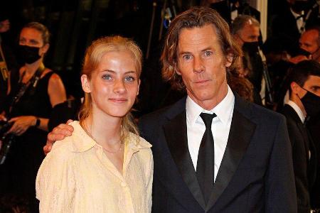 Hazel Moder mit ihrem Vater Danny Moder in Cannes. Hazel Moder mit ihrem Vater Danny Moder in Cannes.