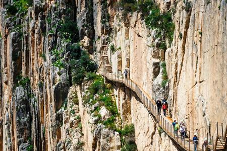 Der Caminito del Rey liegt in Málaga im Süden Spaniens. Übersetzt bedeutet sein Name 