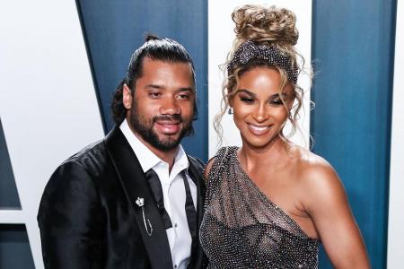 US-Sängerin Ciara und ihr Ehemann, US-Football-Profi Russell Wilson, haben am 23. Juli Söhnchen Win Harrison Wilson auf der ...