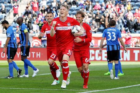 Bei United hatte Schweinsteiger keine Zukunft mehr, deswegen wechselte der Mittelfeldstratege 2017 zu Chicago Fire in die US...