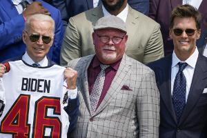 Brady mit den Buccaneers im Weißen Haus - Späße über Trump