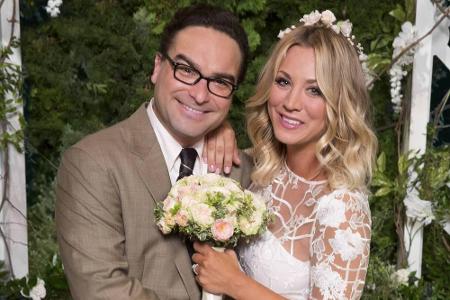Sie sind ein Sitcom-Lieblingspaar: Penny (Kaley Cuoco) und Leonard (Johnny Galecki) aus 