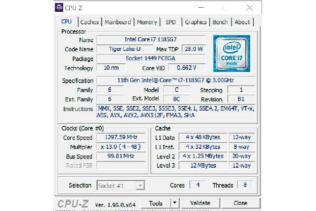 Tools wie CPU-Z liefern wichtige Hardwareinfos wie Taktrate und Cache-Größe.
