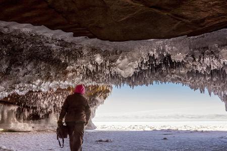 Wisconsin: Die Ice Caves (zu Deutsch: 