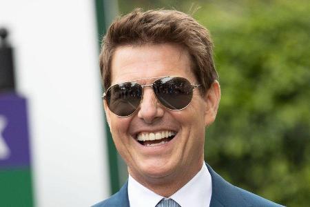 Tom Cruise am gestrigen Sonntag beim Wimbledon-Finale.