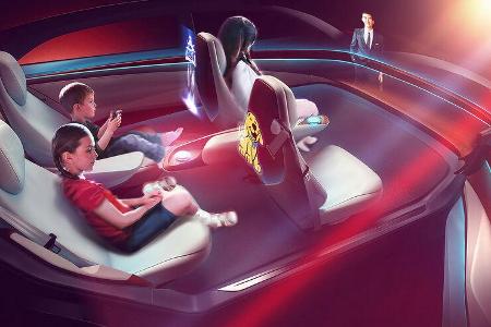Designstudie autonomes Auto innen