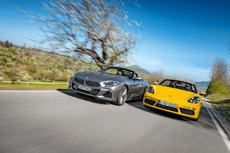 BMW Z4 M40i, Porsche 718 Boxster S, Exterieur