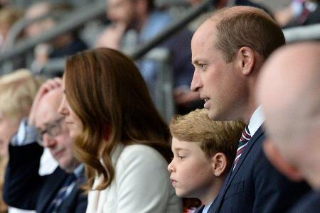 Auch die Royals schauten live beim EM-Endspiel England gegen Italien live in Wembley zu.