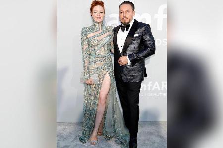 Barbara Meier mit Ehemann Klemens Hallmann bei der amfAR-Gala in Antibes.