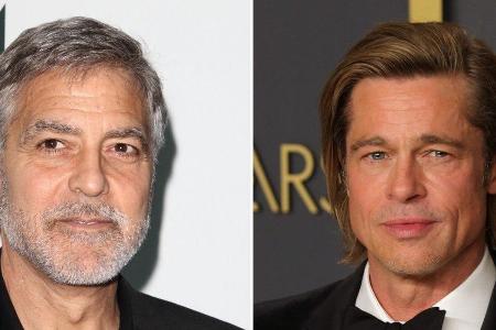 George Clooney (l.) und Brad Pitt standen schon mehrmals gemeinsam vor der Kamera.