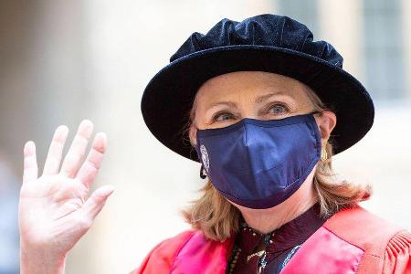 Hillary Clinton während der Zeremonie an der Oxford-Universität.