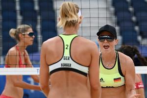 Beachvolleyball: Sude/Borger ziehen ins DM-Halbfinale ein