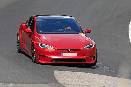 Erlkönig Tesla Model S Plaid Nürburgring