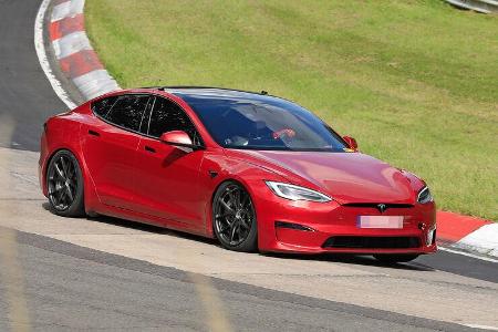 Erlkönig Tesla Model S Plaid Nürburgring