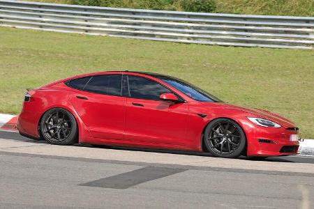 Erlkönig Tesla Model S Plaid Nürburgring