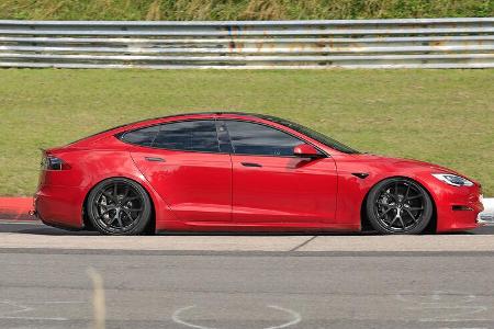 Erlkönig Tesla Model S Plaid Nürburgring