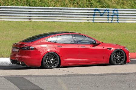 Erlkönig Tesla Model S Plaid Nürburgring